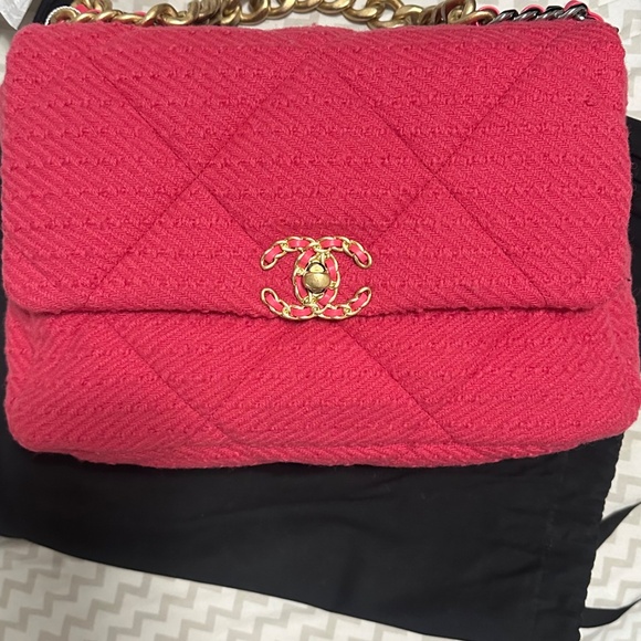 Chanel 19 tweed medium / large - Picture 2 of 7